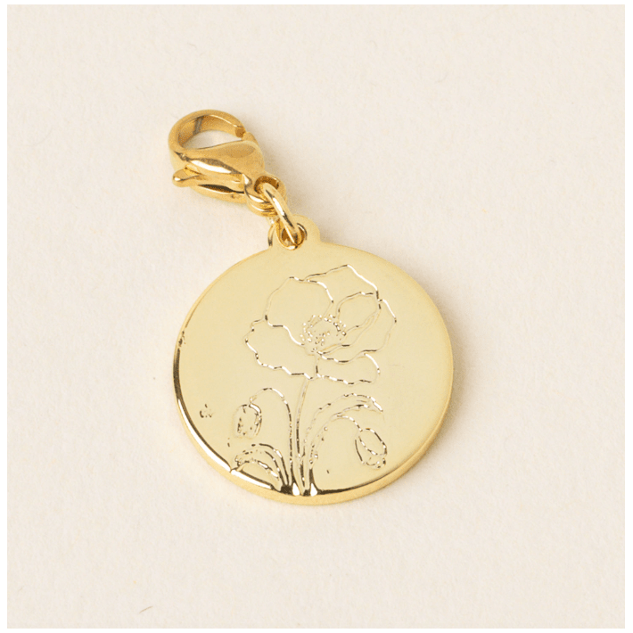 Birth Flower Charm August - White Farmhouse Flowers