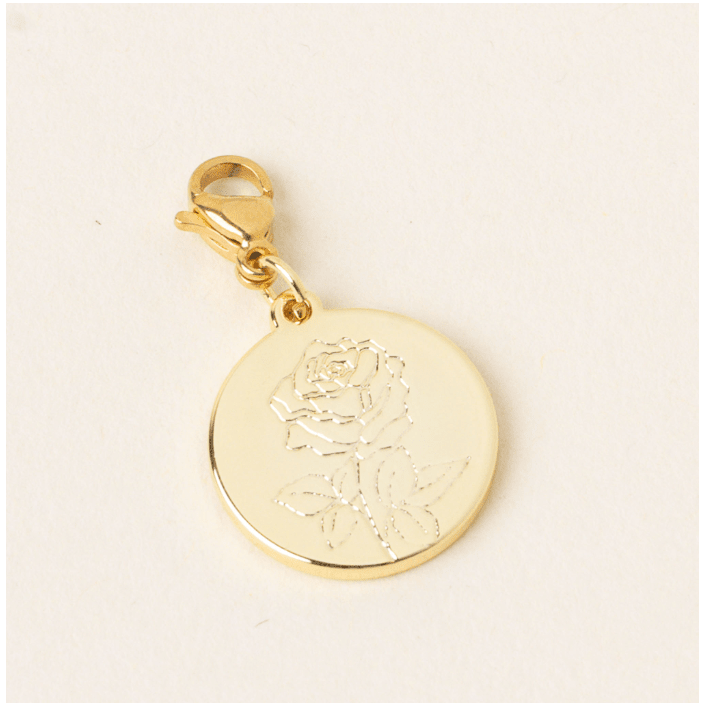 Birth Flower Charm June - White Farmhouse Flowers