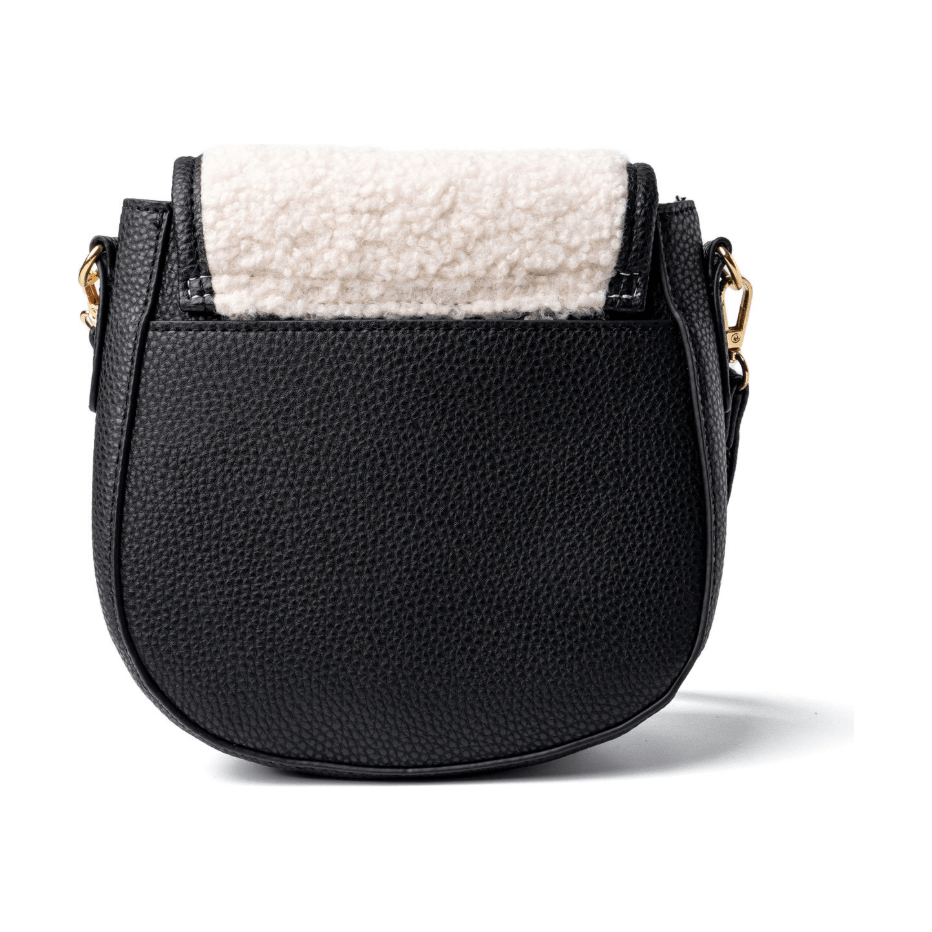 Black Sherpa Kedzie Fireside Camden Crossbody - White Farmhouse Flowers