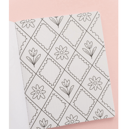 Bows and Blooms Coloring Book - White Farmhouse Flowers