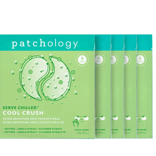 Box of 5 Cool Crush Hydrogel Eye Patches - White Farmhouse Flowers