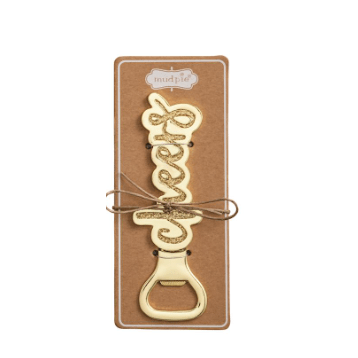 Bridal Bottle Opener - White Farmhouse Flowers
