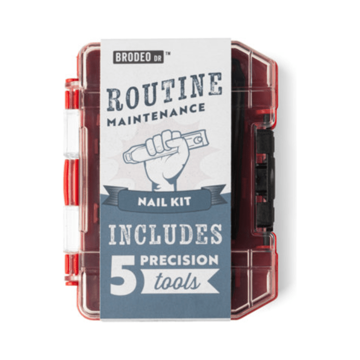 Brodeo Maintenance Nail Kit for Men - White Farmhouse Flowers