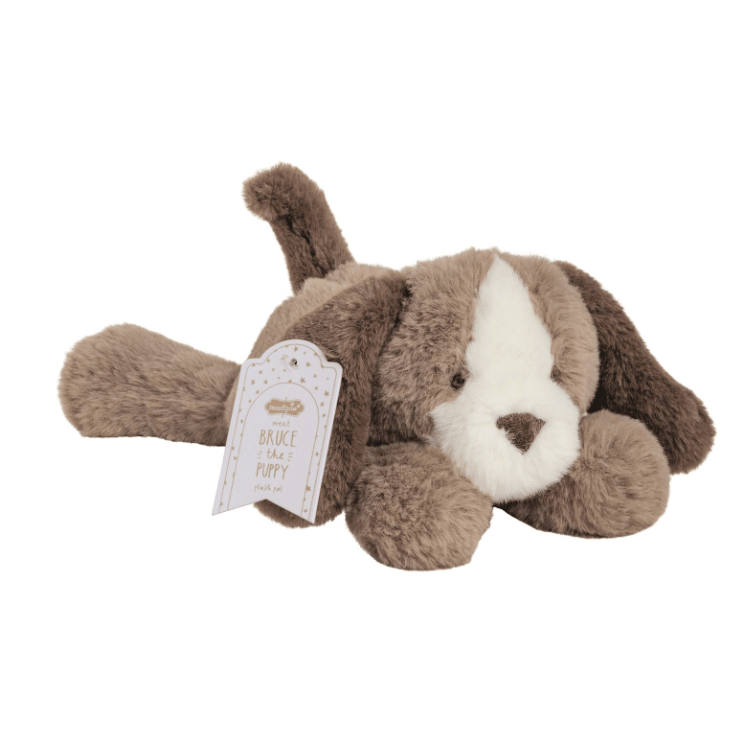 Bruce the Puppy Plush Pal - White Farmhouse Flowers