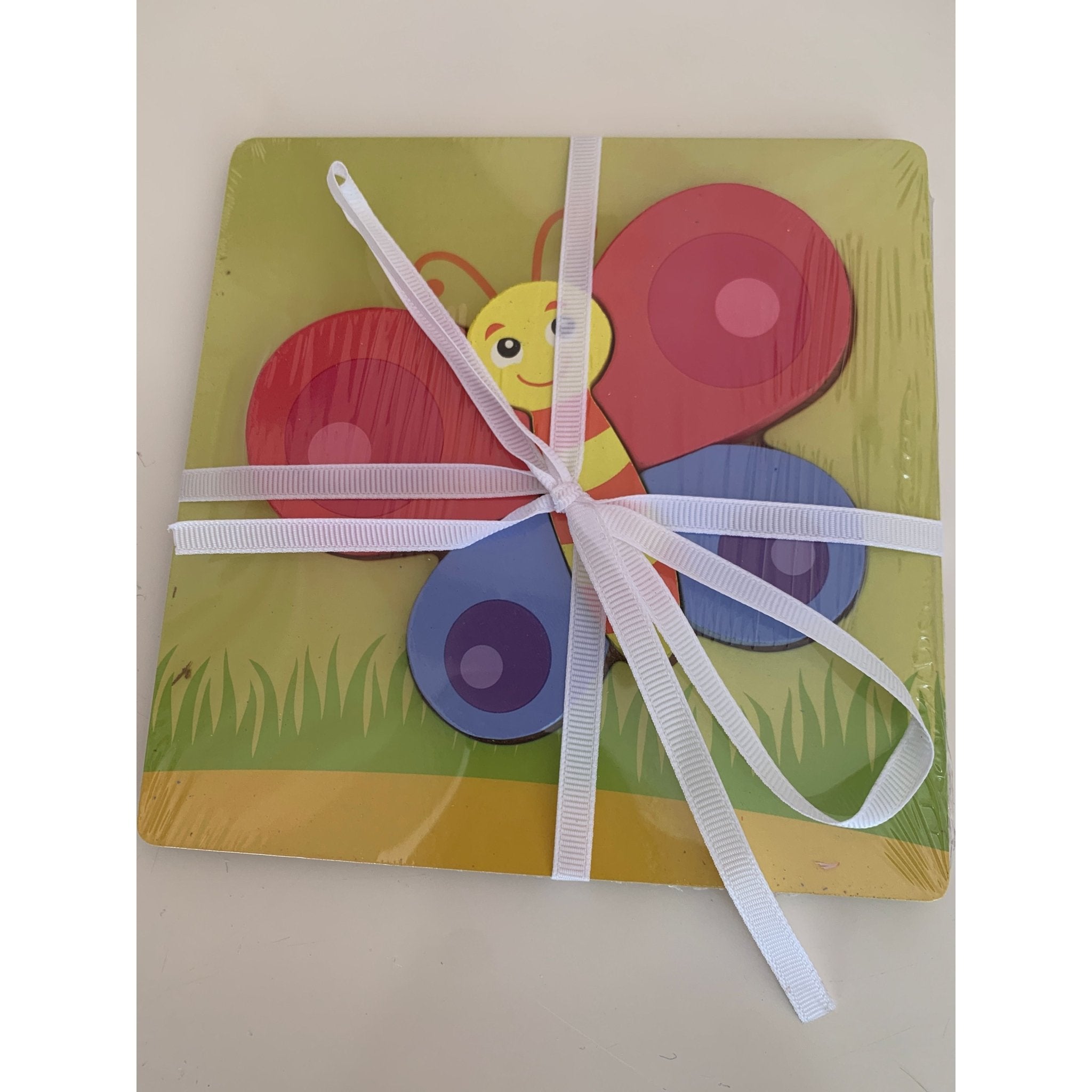 Butterfly Puzzle for Kids - White Farmhouse Flowers