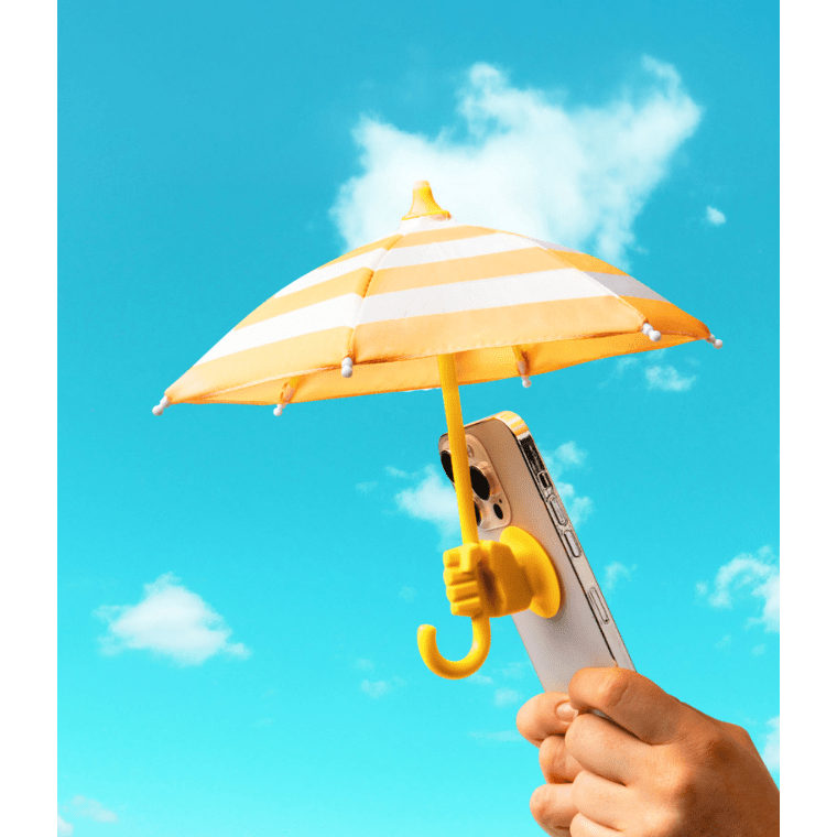 Cabana Boy Phone Umbrella - White Farmhouse Flowers