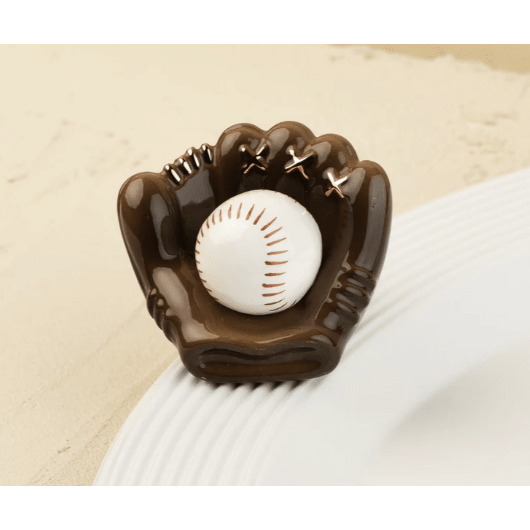 Catch Some Fun Baseball Glove Mini - White Farmhouse Flowers