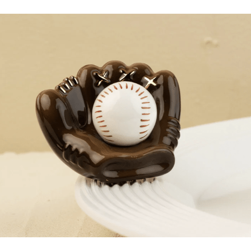 Catch Some Fun Baseball Glove Mini - White Farmhouse Flowers
