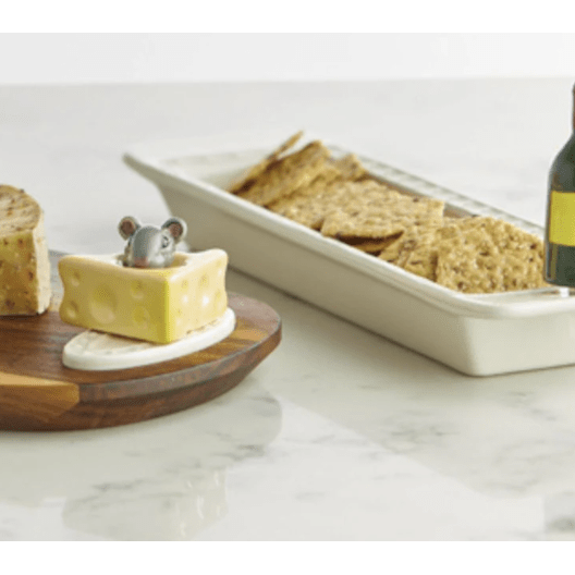 Cheese, Please! Cheese & Mouse Mini - White Farmhouse Flowers