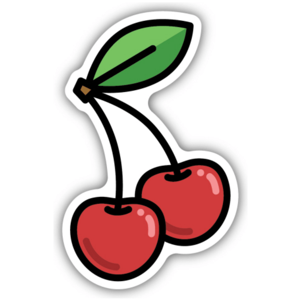 Cherries Sticker - White Farmhouse Flowers