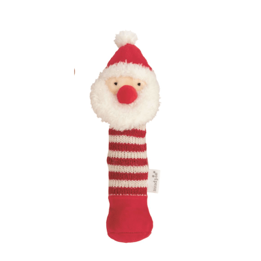 Christmas Rattle - White Farmhouse Flowers