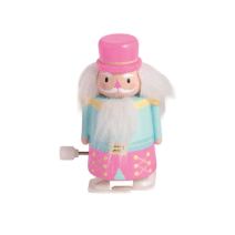 Christmas Wind-Up Toy - White Farmhouse Flowers