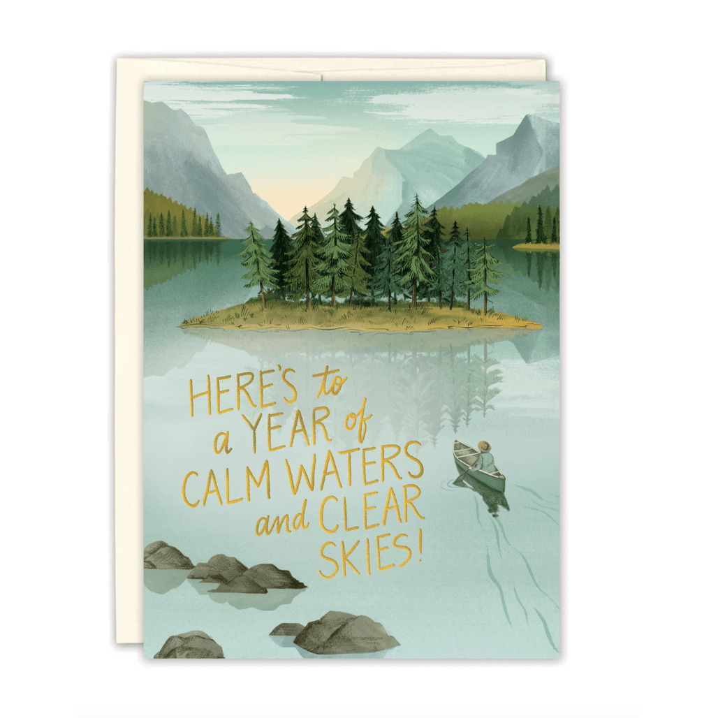 Clear Skies Birthday Card CH016 - White Farmhouse Flowers