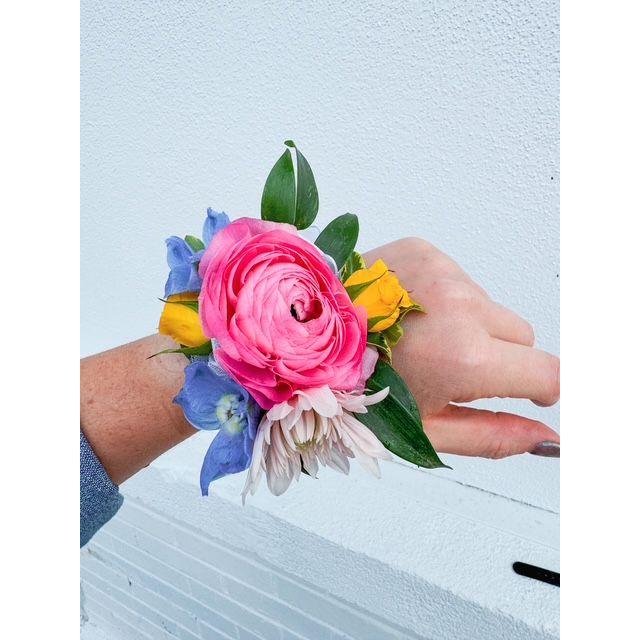 Corsage - White Farmhouse Flowers