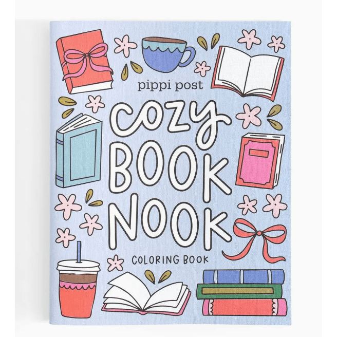 Cozy Book Nook Coloring Book - White Farmhouse Flowers