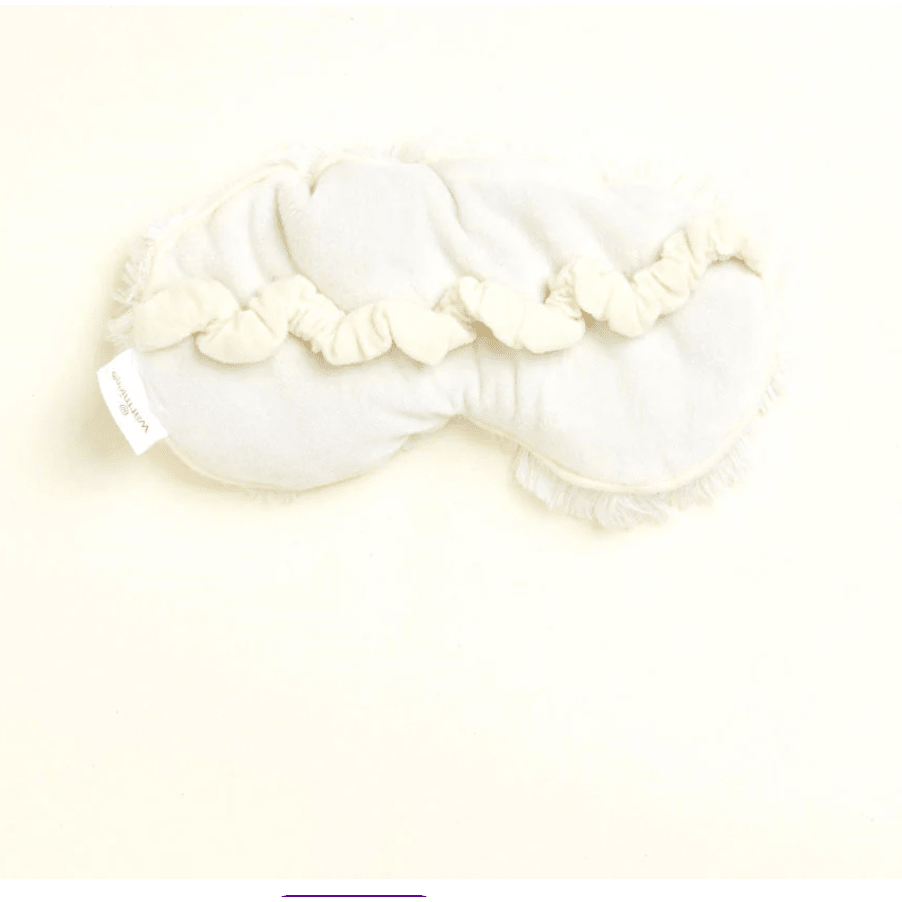 Cream Warmies Eye Mask V2 - White Farmhouse Flowers