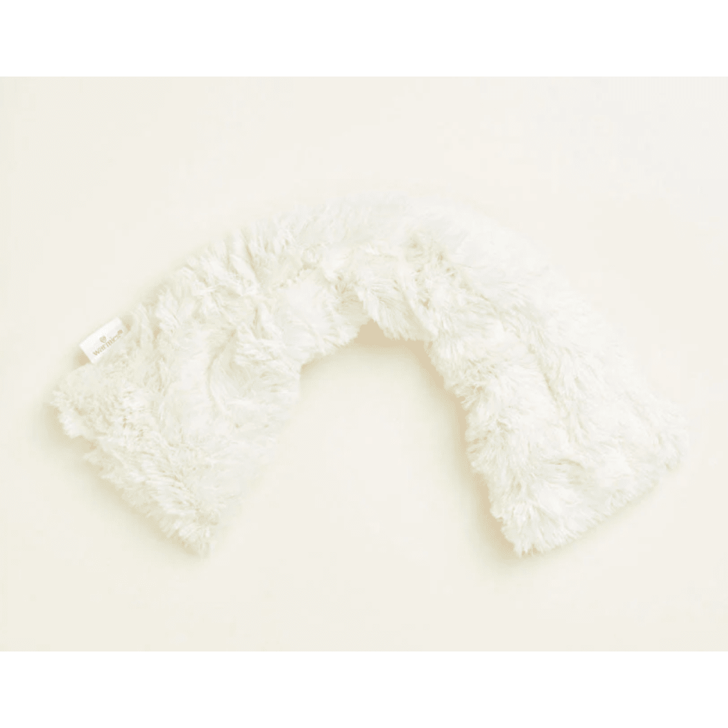 Cream Warmies Neck Wrap V2 - White Farmhouse Flowers