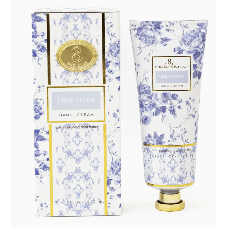 Crisp Linen Boxed Hand Cream - White Farmhouse Flowers