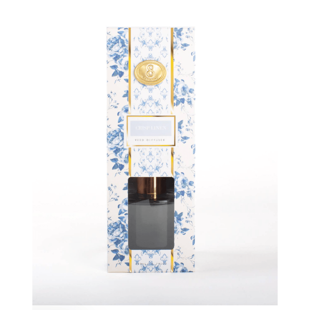 Crisp Linen Reed Diffuser - White Farmhouse Flowers