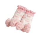 Crochet Rattle Toe Socks - White Farmhouse Flowers