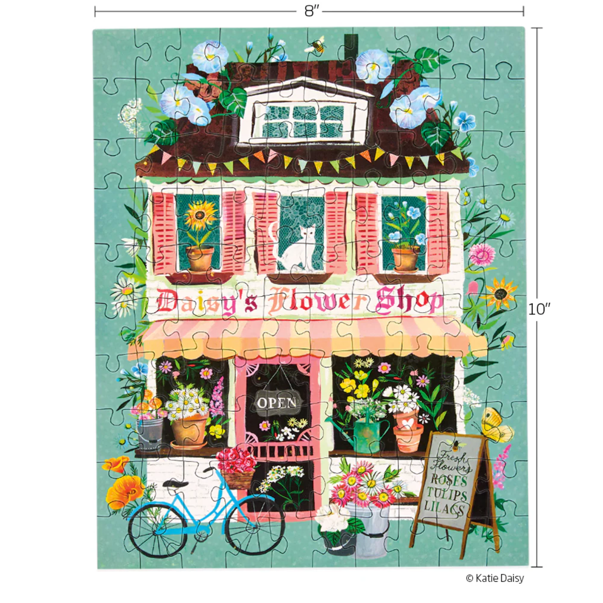Daisy's Flower Shop Puzzle Snax - White Farmhouse Flowers
