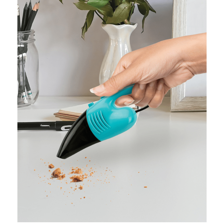Desk Vacuum - White Farmhouse Flowers