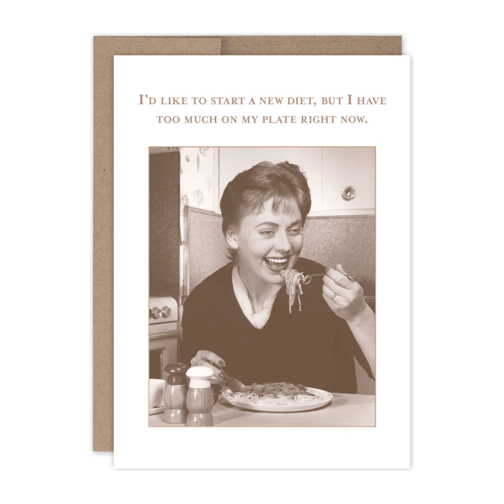 Diet Birthday Card SM768 - White Farmhouse Flowers