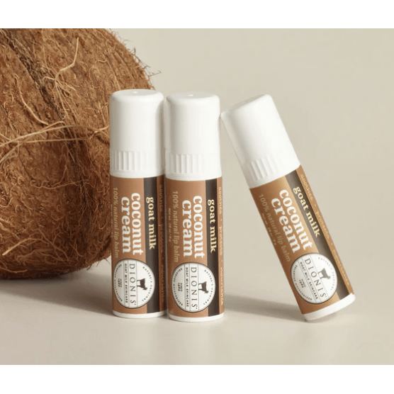 DIONIS Coconut Cream Lip Balm - White Farmhouse Flowers