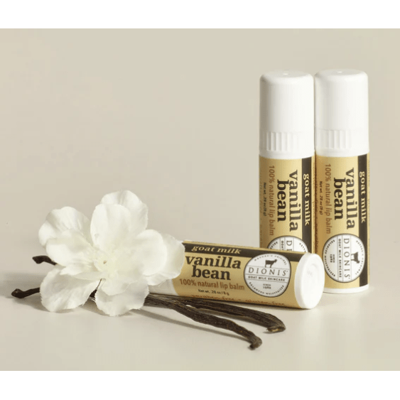 DIONIS Vanilla Bean Lip Balm - White Farmhouse Flowers