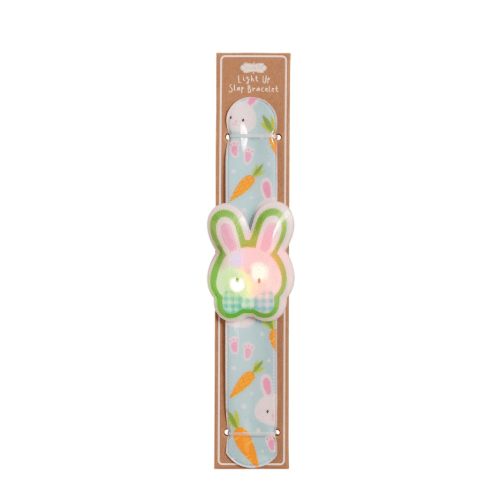 Easter Light - Up Slap Bracelet - White Farmhouse Flowers