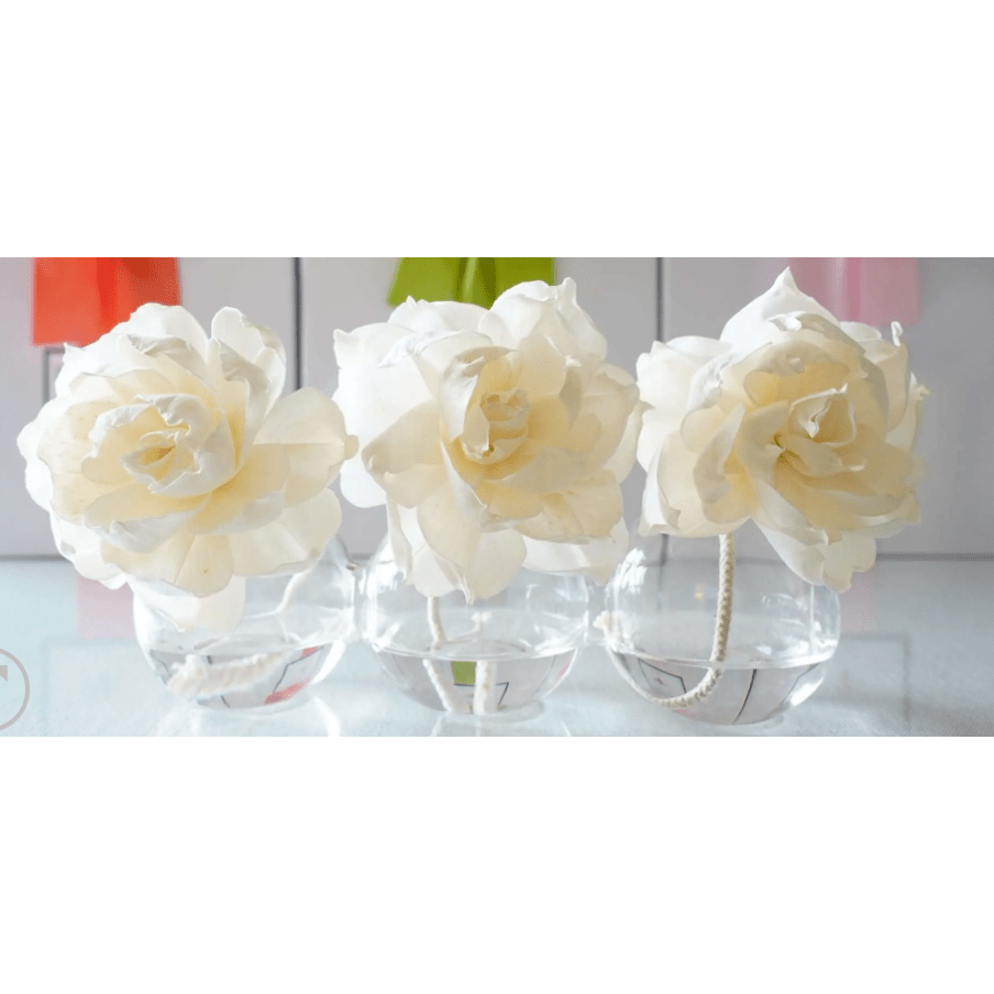 Eliza Bubble Diffuser - White Farmhouse Flowers