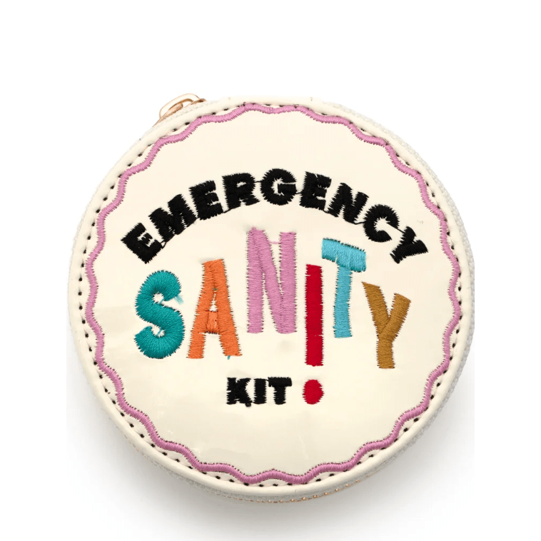 Emergency Daily Pill Case - White Farmhouse Flowers