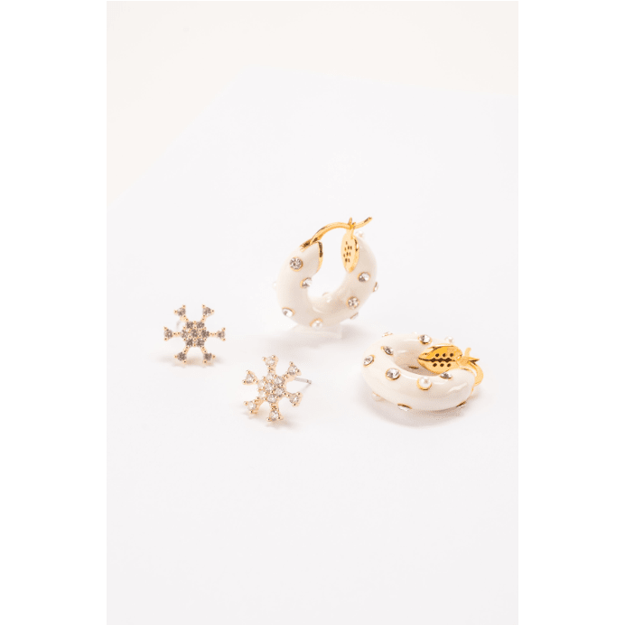 Enamel Holiday Hoop Duet-White - White Farmhouse Flowers