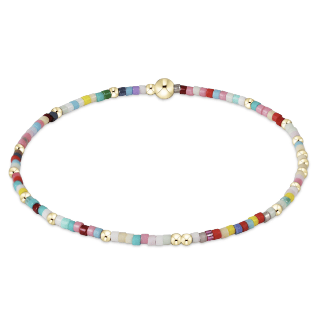 eNewton Hope Unwritten Hot Mess Bracelet - White Farmhouse Flowers