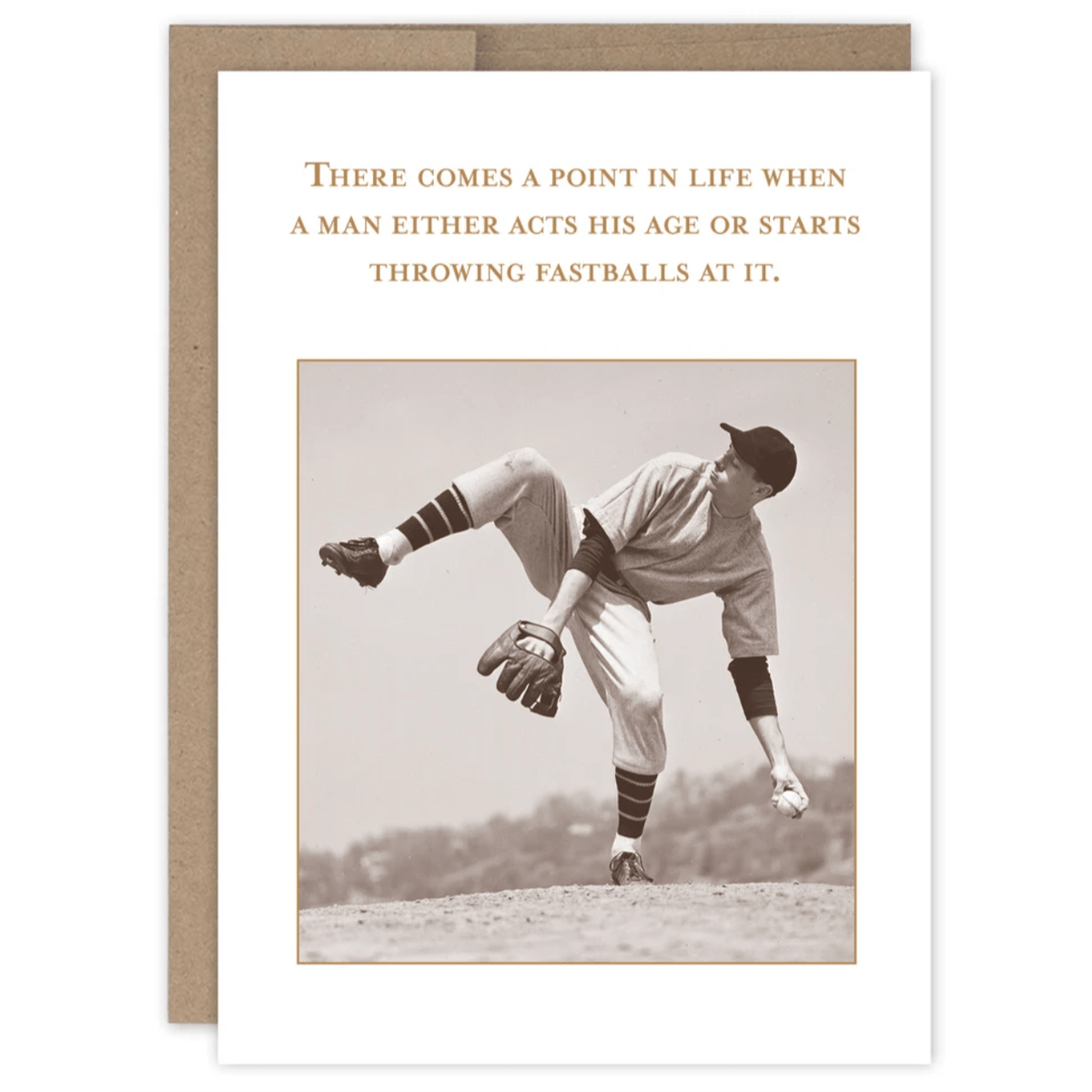 Fastballs Birthday Card SM837 - White Farmhouse Flowers