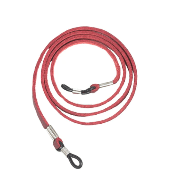 Faux Leather Cord for Glasses - White Farmhouse Flowers