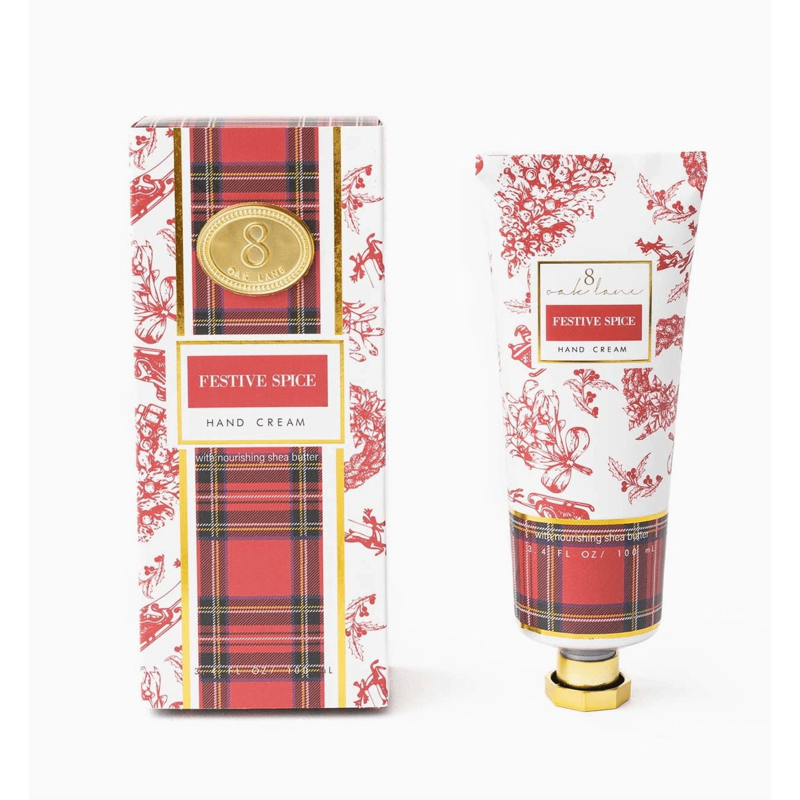 Festive Spice 100ml Boxed Hand Cream - White Farmhouse Flowers