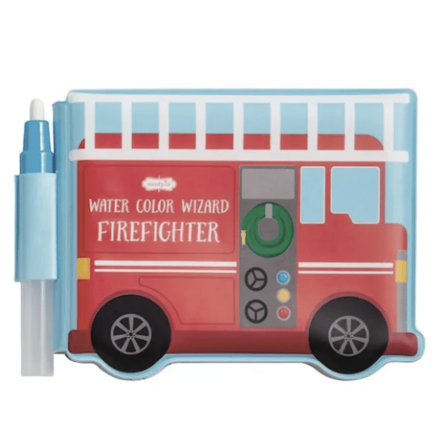 Firetruck Water Wizard Book - White Farmhouse Flowers