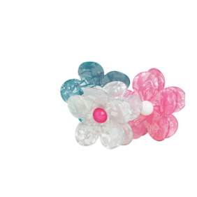 Flower Claw Clip Set - White Farmhouse Flowers