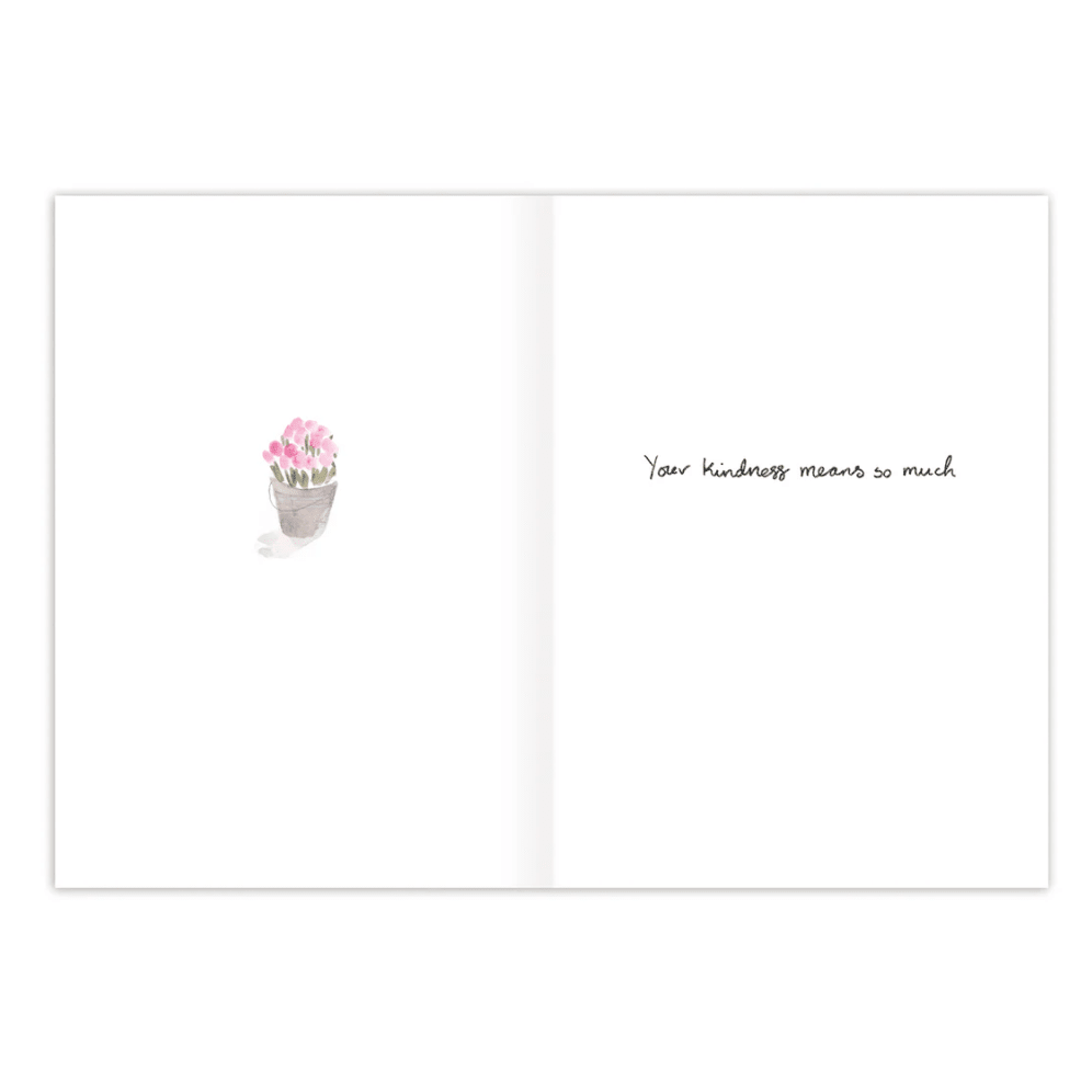 Flower Market Thank You Card EB006 - White Farmhouse Flowers