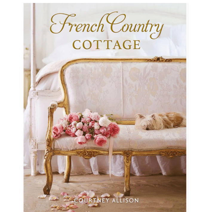 French Country Cottage Book - White Farmhouse Flowers