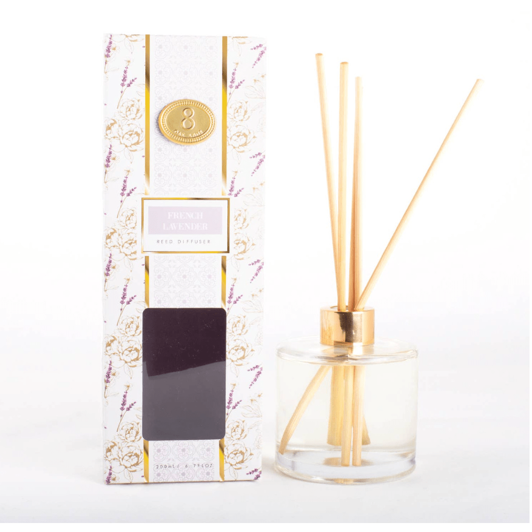 French Lavender Reed Diffuser - White Farmhouse Flowers