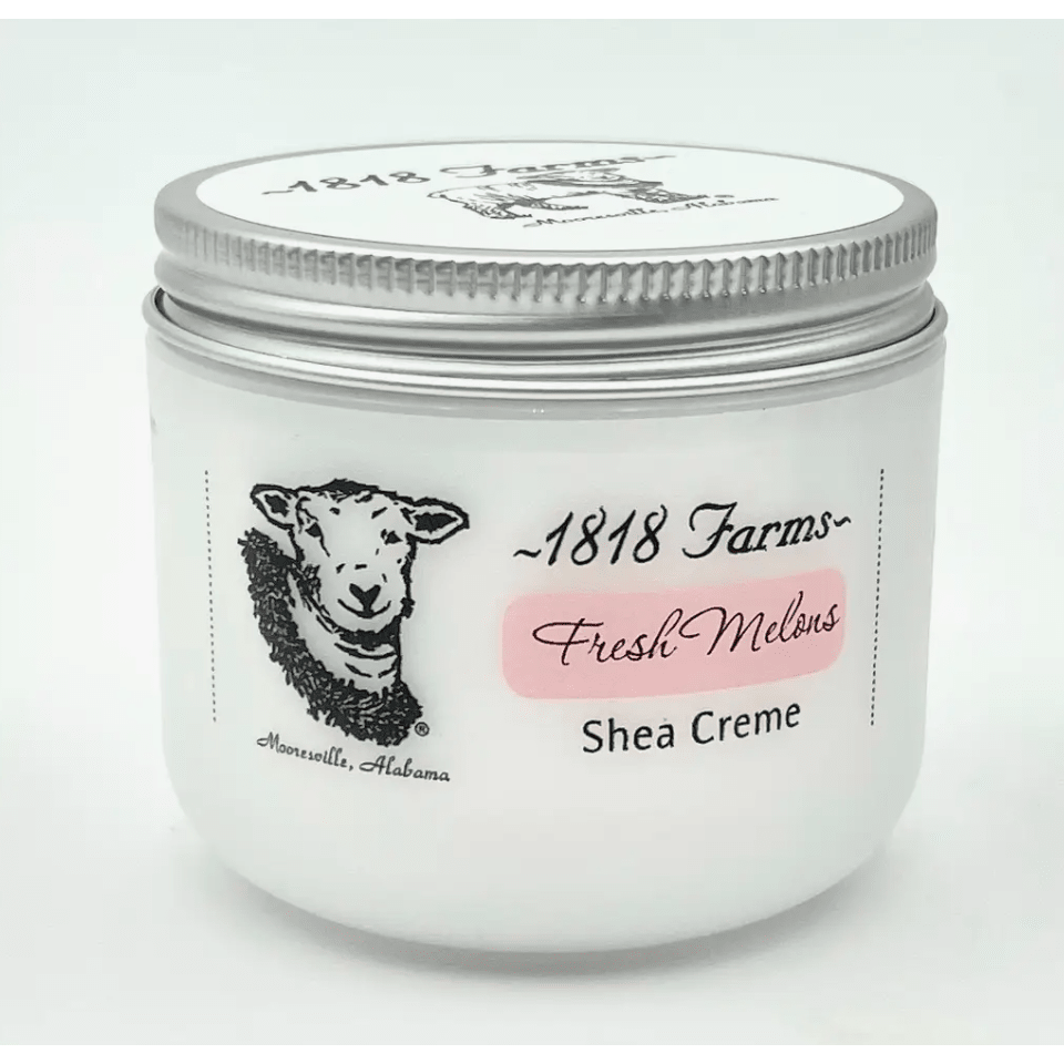 Fresh Melons Shea Creme 4oz - White Farmhouse Flowers