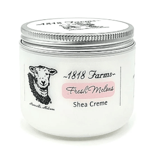 Fresh Melons Shea Creme 4oz - White Farmhouse Flowers