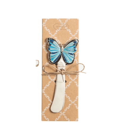 Garden Themed Knife Spreader - White Farmhouse Flowers