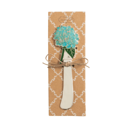 Garden Themed Knife Spreader - White Farmhouse Flowers
