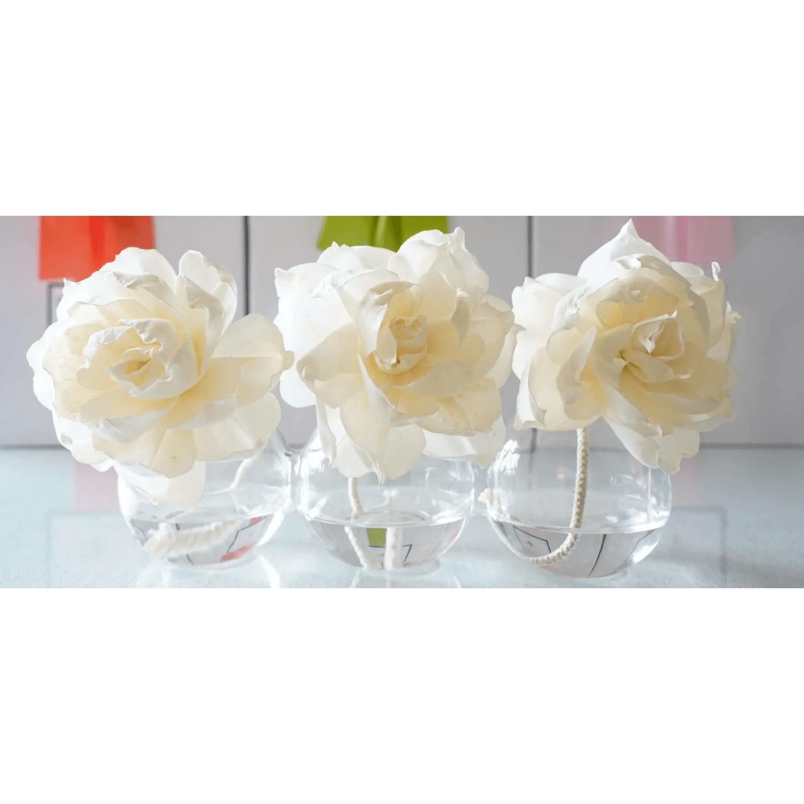 Gardenia Bubble Diffuser - White Farmhouse Flowers