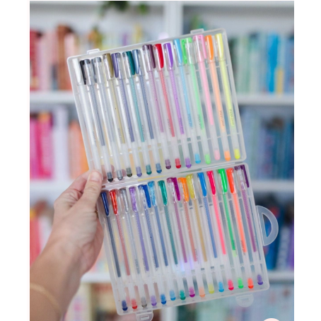 Gel Pen Set - White Farmhouse Flowers