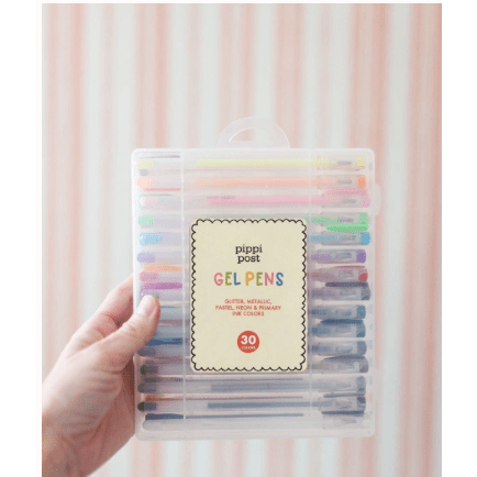 Gel Pen Set - White Farmhouse Flowers