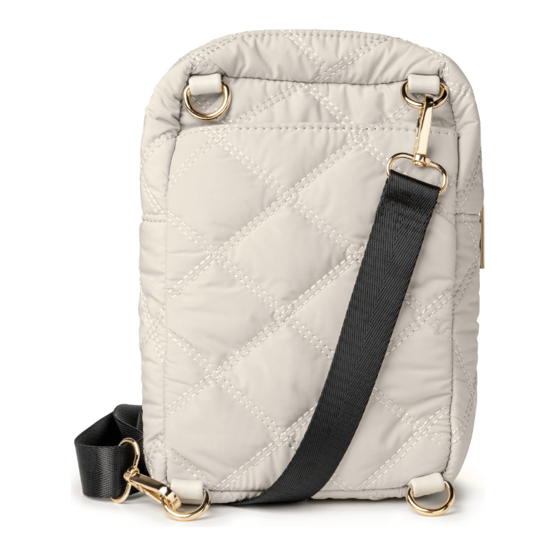 Glacier Gray Cloud 9 Convertible Sling Bag - White Farmhouse Flowers